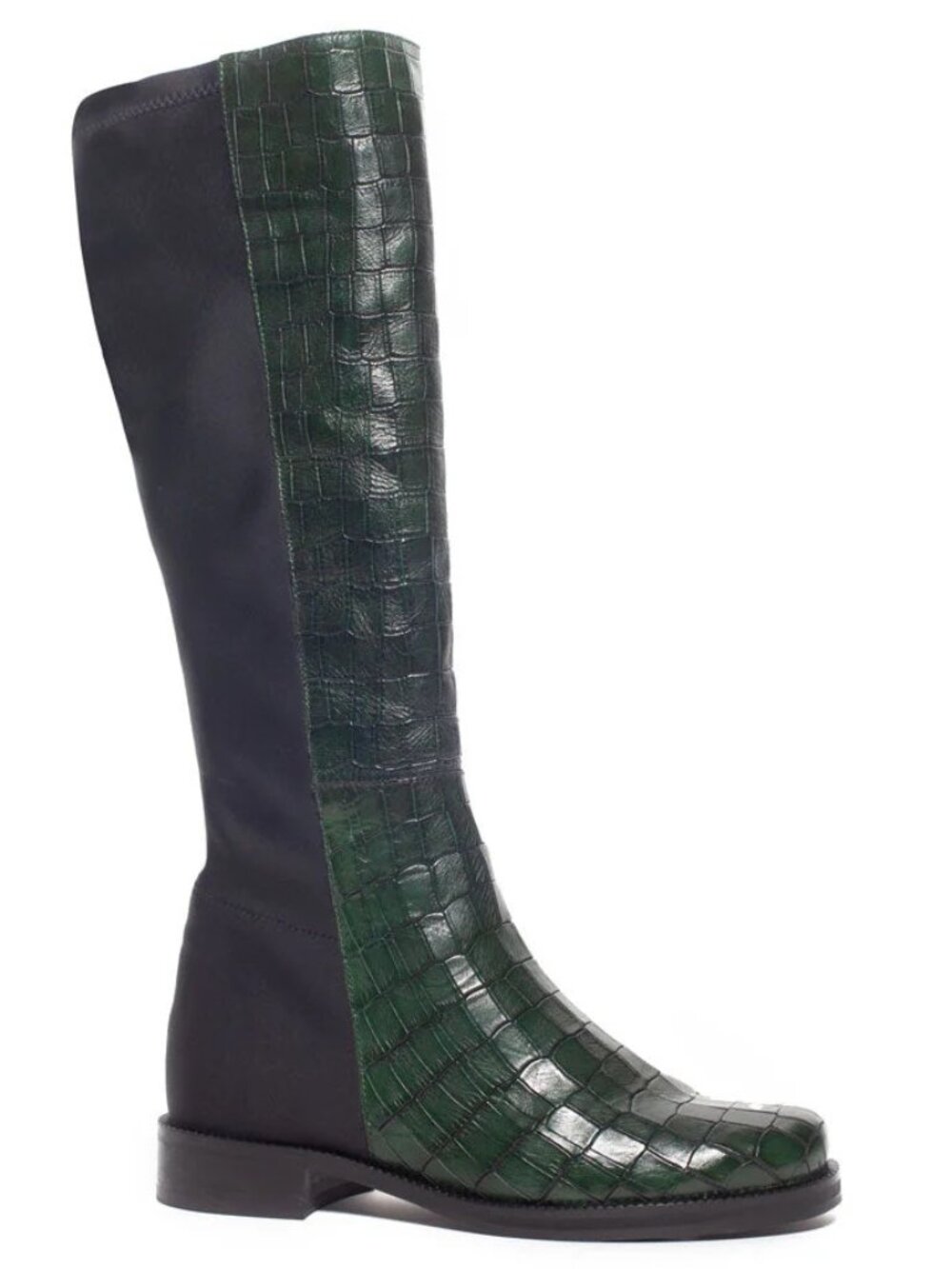 UNITY IN DIVERSITY  Green Croco Tall Boot - Picture 2 of 8